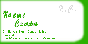 noemi csapo business card