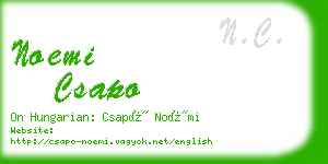noemi csapo business card